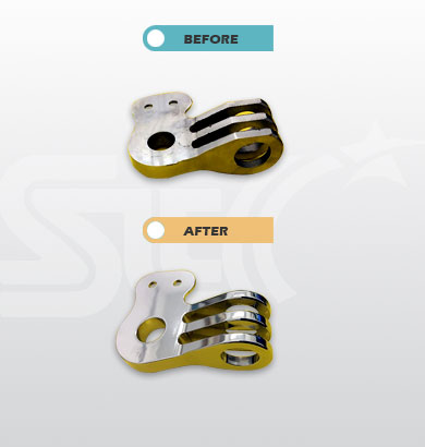 Effect after mechanical parts deburring