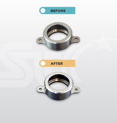 Effect after deburring stainless steel products