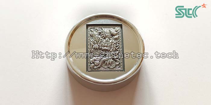 deburring, descaling, mirror polishing process method of laser engraving process parts